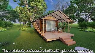 Modern Safari Tent  Tent That Look Like A House [upl. by Soloman]