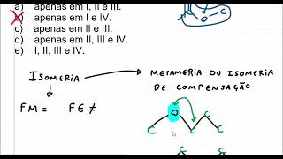 Metameria ou isomeria de compensação [upl. by Midis]