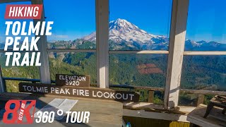 Tolmie Peak Trail for the Best Treadmill Workout  8K 360 Virtual Tour  Scenic Mountain Views [upl. by Oiramal]