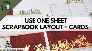 One Sheet of Pattern Paper  Quick Layout  Cards  Christmas Stampin Up Layout [upl. by Euqenimod]