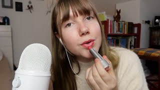 ASMR lipstick application⎥Blue Yeti [upl. by Gayn]