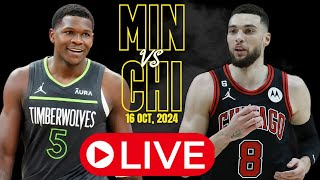 🔴LIVE  Minnesota Timberwolves Vs Chicago Bulls Full Game  NBA Live  NBA PRE SEASON  2K [upl. by Winter]