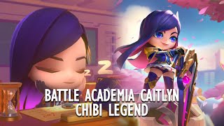 Battle Academia Caitlyn Chibi Legend  Battle of Golden Spatula ChineseTencent TFT [upl. by Anoved324]