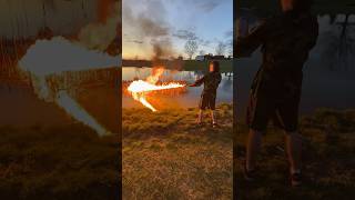 Flamethrower action 🔥fire weaponsshowcase flame pantera [upl. by Caria78]