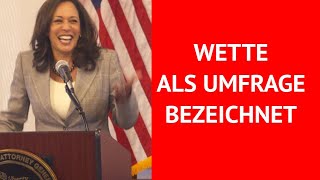 Wahlumfragen USA Wetten als Umfragen bezeichnet [upl. by Layton]