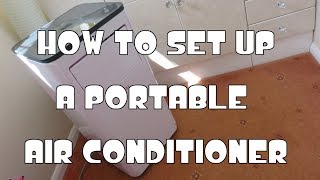 How To Set up a Portable Air Conditioner and Easy Installation [upl. by Page]