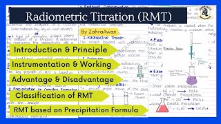 Radiometric Titration  RMT  Principle  Instrumentation  Classification of RMT  Advantages [upl. by Allene]