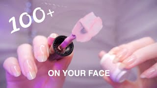 ASMR 100 TRIGGERS on YOUR FACE First Person  NonStop Tingles [upl. by Linn414]