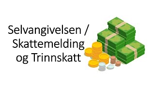 🔴26 Økonomi Selvangivelsen  Skattemelding og Trinnskatt 💰💳💵🔴 [upl. by Retsel]