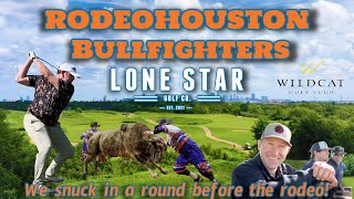 I Played a Round With RODEOHOUSTON amp NFR Bullfighters [upl. by Etnuahc]