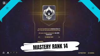 Warframe  MASTERY RANK 14 [upl. by Orutra]