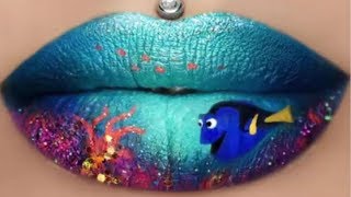 Lipstick Tutorial  Lip Art Compilation 2017 👄👄👄👏👏 [upl. by Herrod]