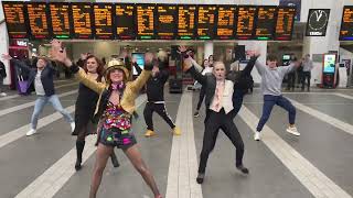 The Rocky Horror Show  Flashmob at Birmingham New Street [upl. by Ceciley184]