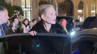 KATE MOSS AND LILA MOSS AT SAINT LAURENT WOMENS WINTER 24 SHOW IN PARIS [upl. by Nivri]