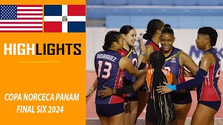 REPUBLICA DOMINICANA VS USA Highlights  Copa Panamericana NORCECA Final Six 2024 FINAL [upl. by Dowling]