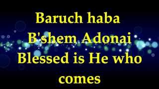 Paul Wilbur  Baruch Haba Bshem Adonai  Lyrics [upl. by Acissj]