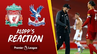 Klopps Reaction I never missed our fans more than tonight  Liverpool vs Crystal Palace [upl. by Reni]