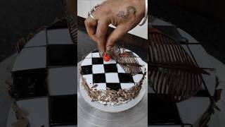 New design black forest cake 😍 decoration ideas blackforestcake shorts youtubeshorts viralvideo [upl. by Asta]