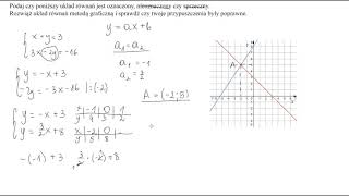 Interpretacja geometryczna układów równań film 1 [upl. by Muriah471]