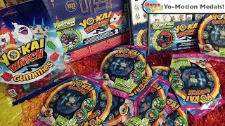 Yokai Watch YoMotion Medals Unboxing  Other Goodies [upl. by Atwekk907]