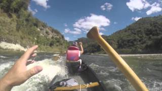 Canoeing down the Wanganui river in New Zealand The 50 50 Rapids [upl. by Myke]