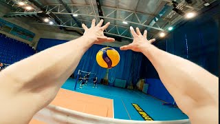 Volleyball first person  Setter  Highlights  Youth Team VC Fakel POV [upl. by Wernsman]