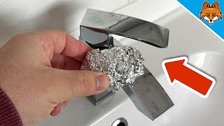 Rub Aluminum Foil over your Tap and WATCH WHAT HAPPENS💥Genius Trick🤯 [upl. by Hatfield747]