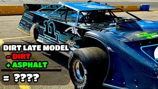 What happens when you put a DIRT late model on ASPHALT [upl. by O'Shee948]