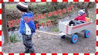 Bollerwagen selber bauen Teil 13 Bollerwagen für Vatertag Kinderspielzeug Einkauf amp Co [upl. by Enialahs]