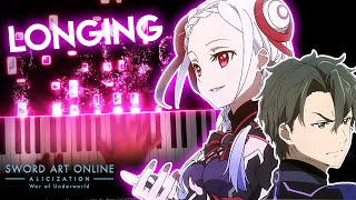 longing  Sword Art Online Movie Ordinal Scale OSTSoundtrack piano improvised [upl. by Yerak442]