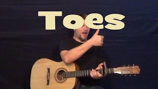 Toes Zac Brown Band Easy Strum Guitar Lesson Licks How to Play Toes Tutorial [upl. by Auqined]