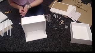 Kullen Bedside table drawers timelapse speed diy build ikea [upl. by Gilges]