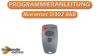 Wie programmiert man eine Fernbedienung Marantec D302 868 [upl. by Castara]