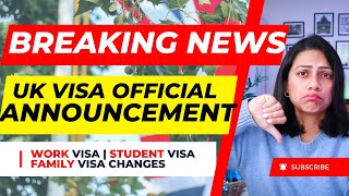 Breaking News NEW UK VISA rules ANNOUNCED  TOUGHER UKVI Immigration [upl. by Asaret229]