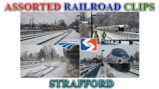 2 Strafford Snow Show  Amtrak SEPTA PaoliThorndale Line [upl. by Klemens]