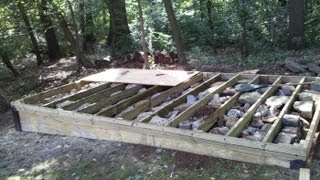 How To Build a Level Shed tiny houses barn foundation platform by Jon Peters [upl. by Suzie]