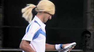 Novak Djokovic imitates Maria Sharapova HD [upl. by Barnabas]