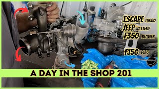 A DAY IN THE AUTO REPAIR SHOP 201 F150 F350 ESCAPE JEEPBATTERY BLOWER TURBOS [upl. by Felske]