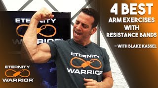 BEST ARM WORKOUTS WITH RESISTANCE BANDS [upl. by Ecinerev]