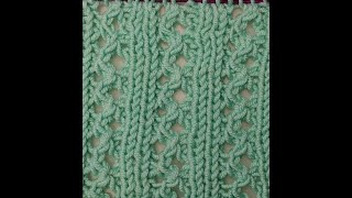 Double lace rib stitch pattern [upl. by Essirehc247]