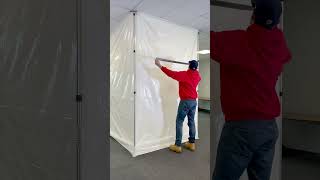 ZIPWALL® Dust Barrier Poles for Dust Barrier in Minutes [upl. by Scot]