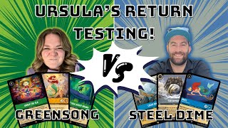 Greensong vs Ariel Dime  Lorcana TCG  Set 4 Testing [upl. by Sinned171]