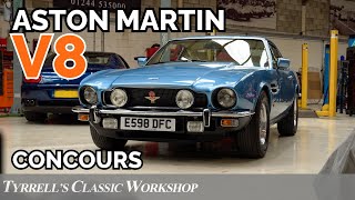 Aston Martin V8  The Quintessential Gentlemans Express  Tyrrells Classic Workshop [upl. by Yoshio916]