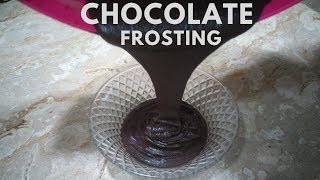 Chocolate Frosting Chocolate Cake Frosting  Easy Frosting Recipecooking with jabeen [upl. by Salaidh471]