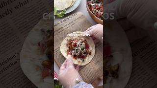 EASY CHICKEN TACOS Recipe🌮 tacos chickentacos chickenrecipes shortsvideo foodie recipe fyp [upl. by Sinclare]