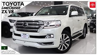 Toyota Land Cruiser ZX V8 2018 Best SUV in Pakistan  Detailed Review with Price [upl. by Aekan]