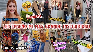 LIPEDEMA💔MI MAS GRANDE INSEGURIDAD😔SE PONE PESTAÑAS👩🏽‍🦰SU PRIMERA PIJAMADA👱🏻COMPRAS ESCOLARES🎒 [upl. by Nnep19]