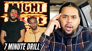 ITS A WAR J COLE  7 MINUTE DRILL KENDRICK RESPONSE DISS REACTION  BREAKDOWN [upl. by Gan]