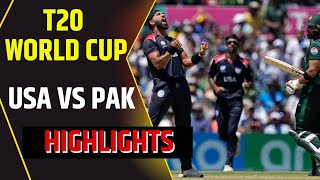 T20 World Cup 2024 Highlights  USA vs PAK Highlights  United States vs Pakistan Highlights [upl. by Coster]