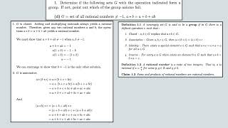 211d  Herstein Chapter 2 Section 1 Problem 1d [upl. by Roos]